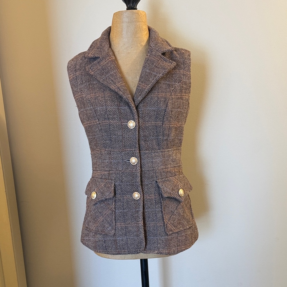 Bagatelle Brown  Tweed Vest